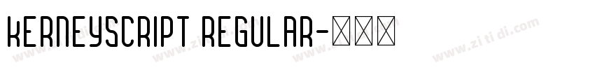 kerneyscript regular字体转换